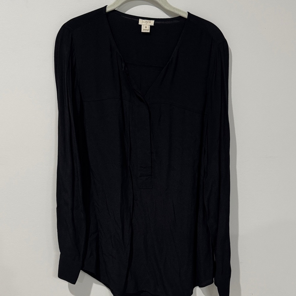 J. Crew Black Long Sleeve Tunic